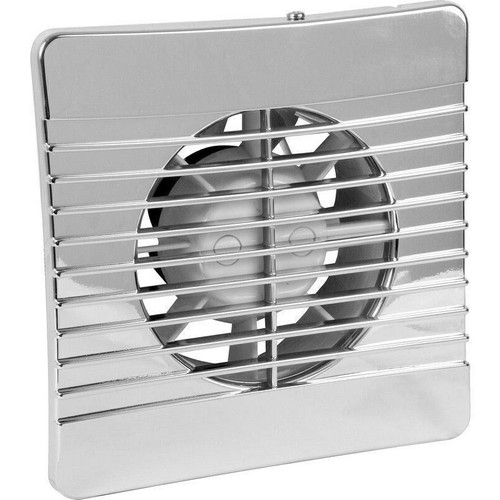 Chrome bathroom extractor fan - bathroom,